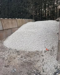 All aggregate stocked out our own yard